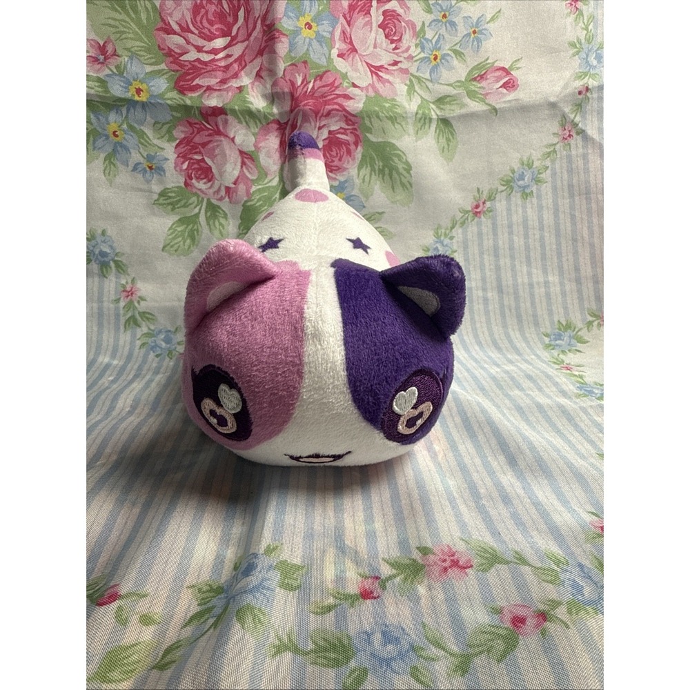 Aphmau MeeMeows Plush Cat 7" Purple White Cute Kitty Soft‎ Toy